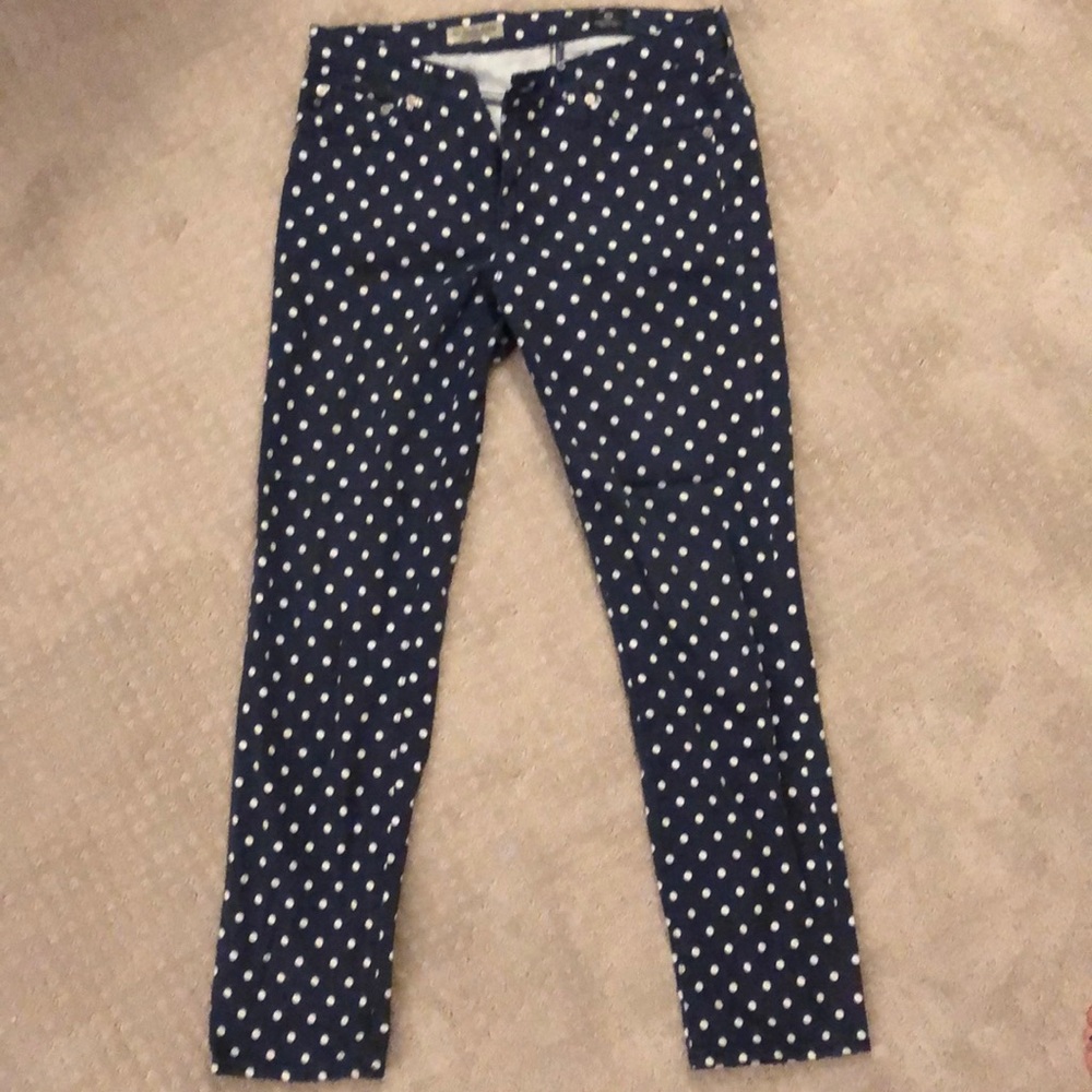 AG polka dot denim